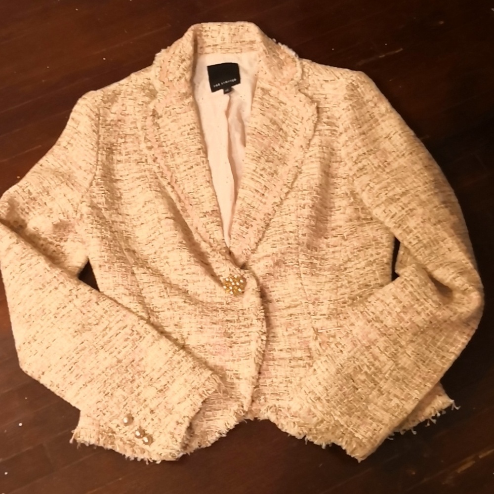 Pink & Green Tweed Blazer